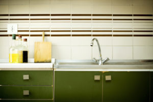 A retro style kitchen.