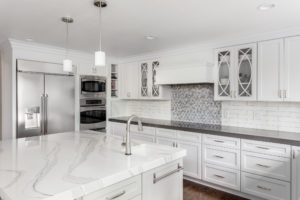 kitchen in newly constructed luxury home