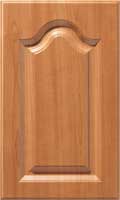 Stylish pear-colored cabinet door with a sleek handle in Southern California