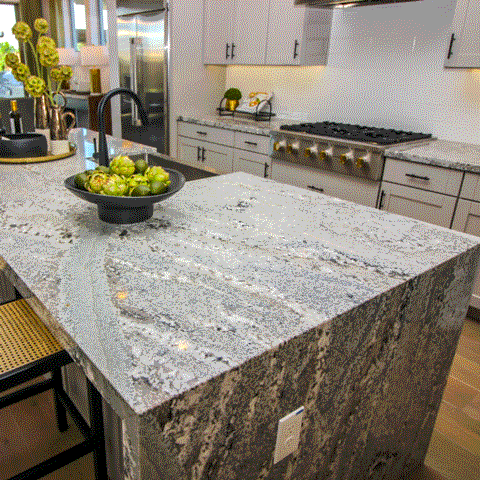 Shiny, durable countertops installed in a Southern California home
