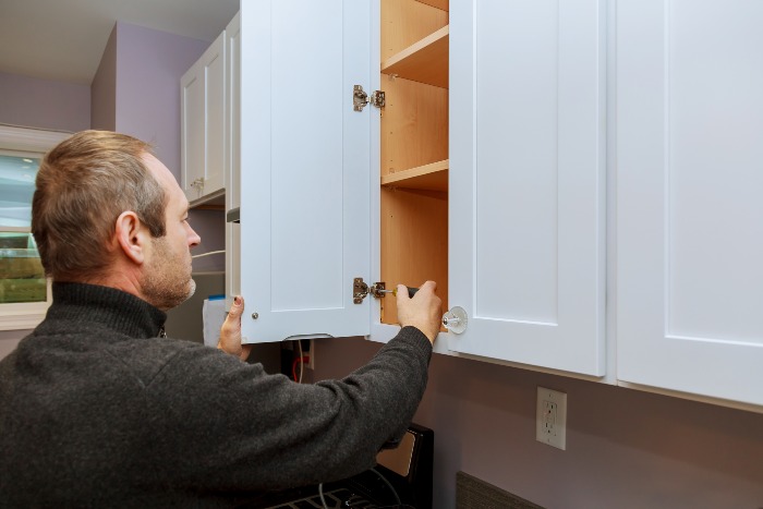 Custom cabinet refacing service in Pasadena, CA, with modern finishes